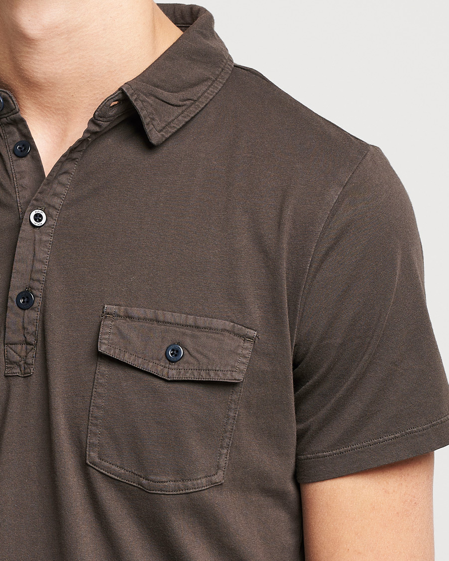 Herre | Polotrøjer | Replay | Organic Cotton Jersey Polo Dark Coffee