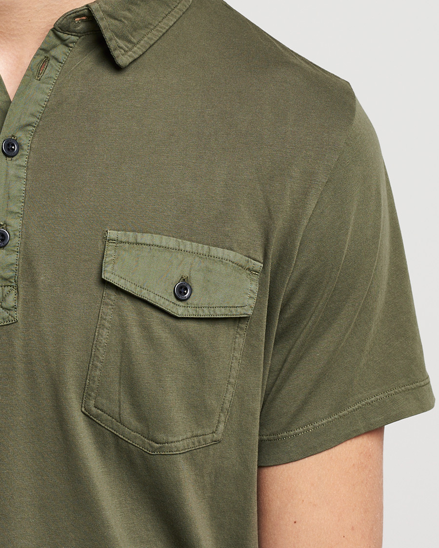 Herre | Polotrøjer | Replay | Organic Cotton Jersey Polo Army Green