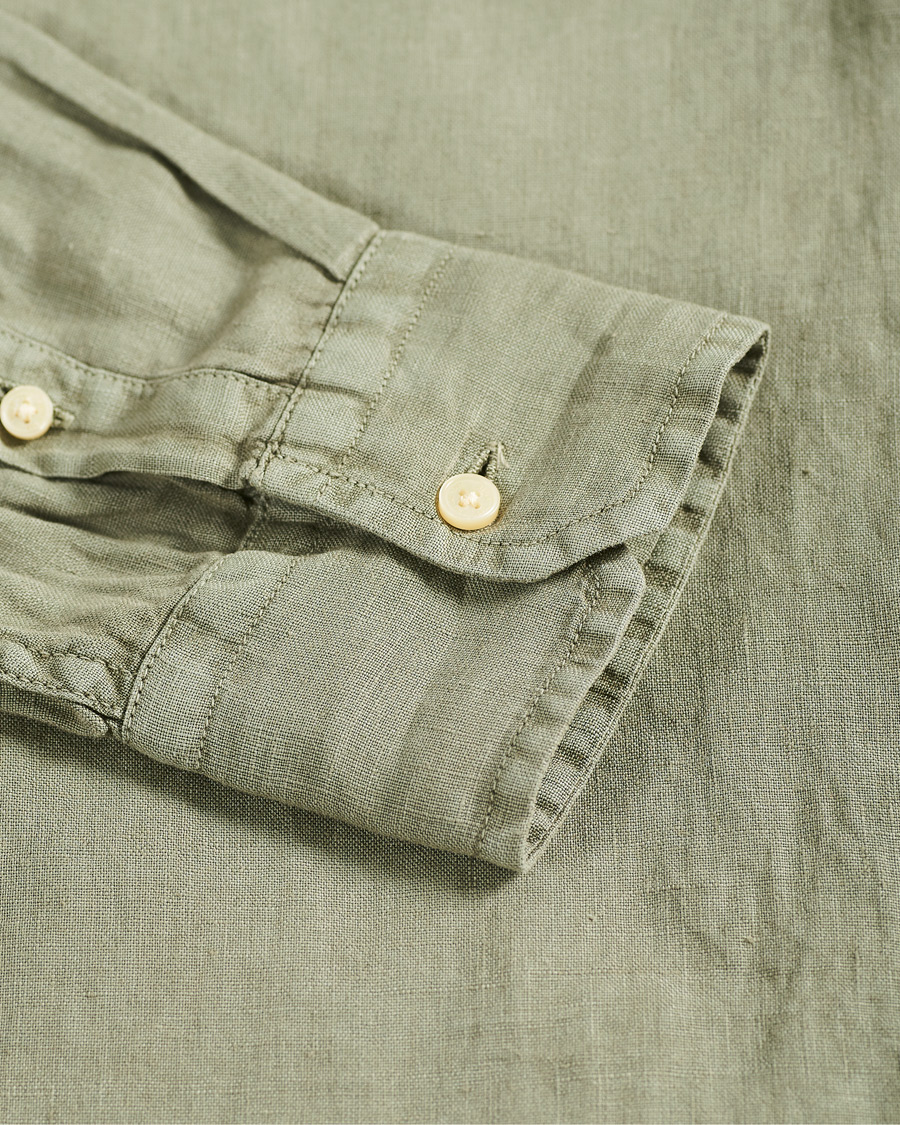 Herre | Skjorter | Replay | Pocket Linen Shirt Sage Green