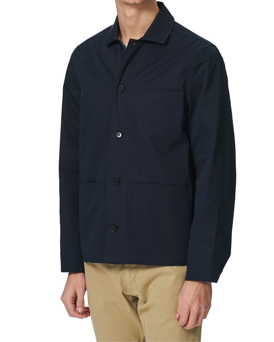 Herre | Skjorter | Filippa K | Louis Cotton Jacket Navy