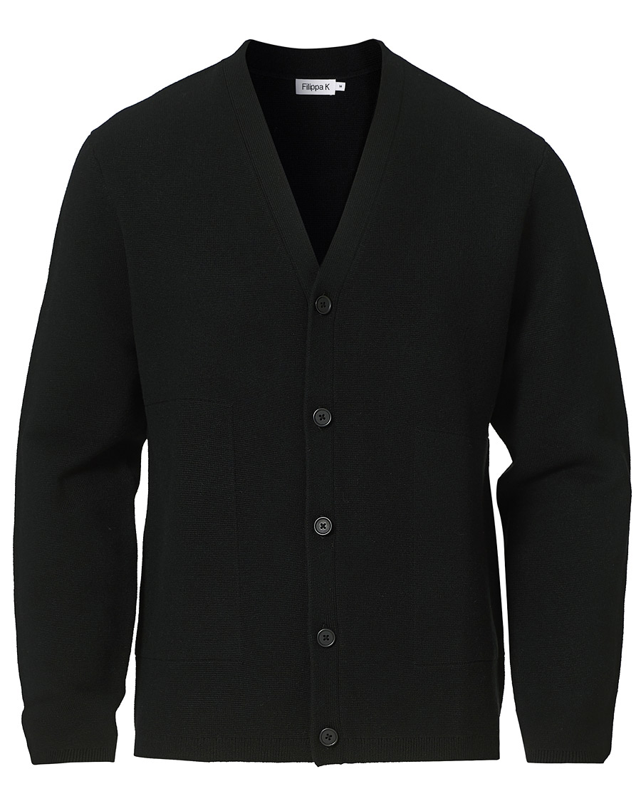 Herre | Trøjer | Filippa K | Aaron Cardigan Black