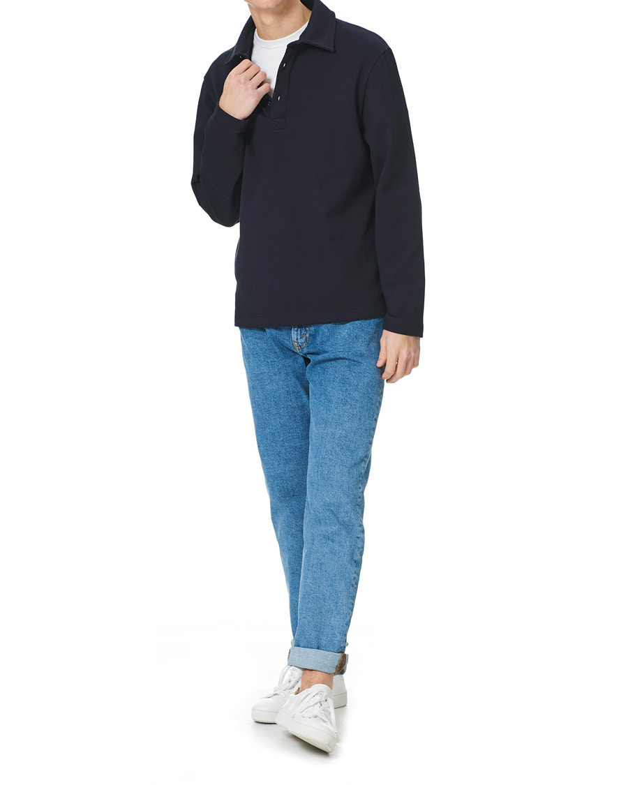 Herre | Trøjer | Filippa K | Rugby Sweatshirt Navy