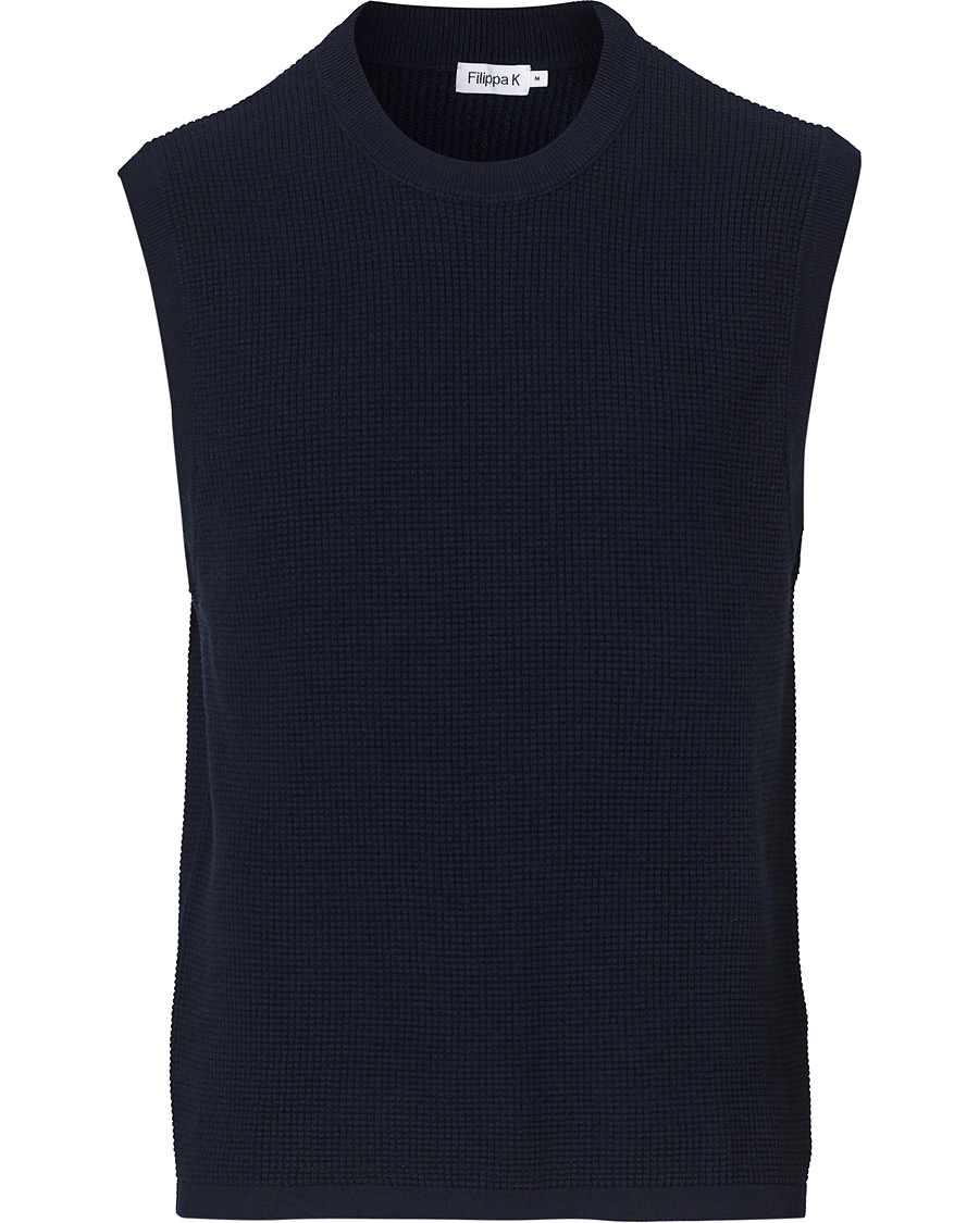 Herre | Trøjer | Filippa K | Gerald Vest Navy