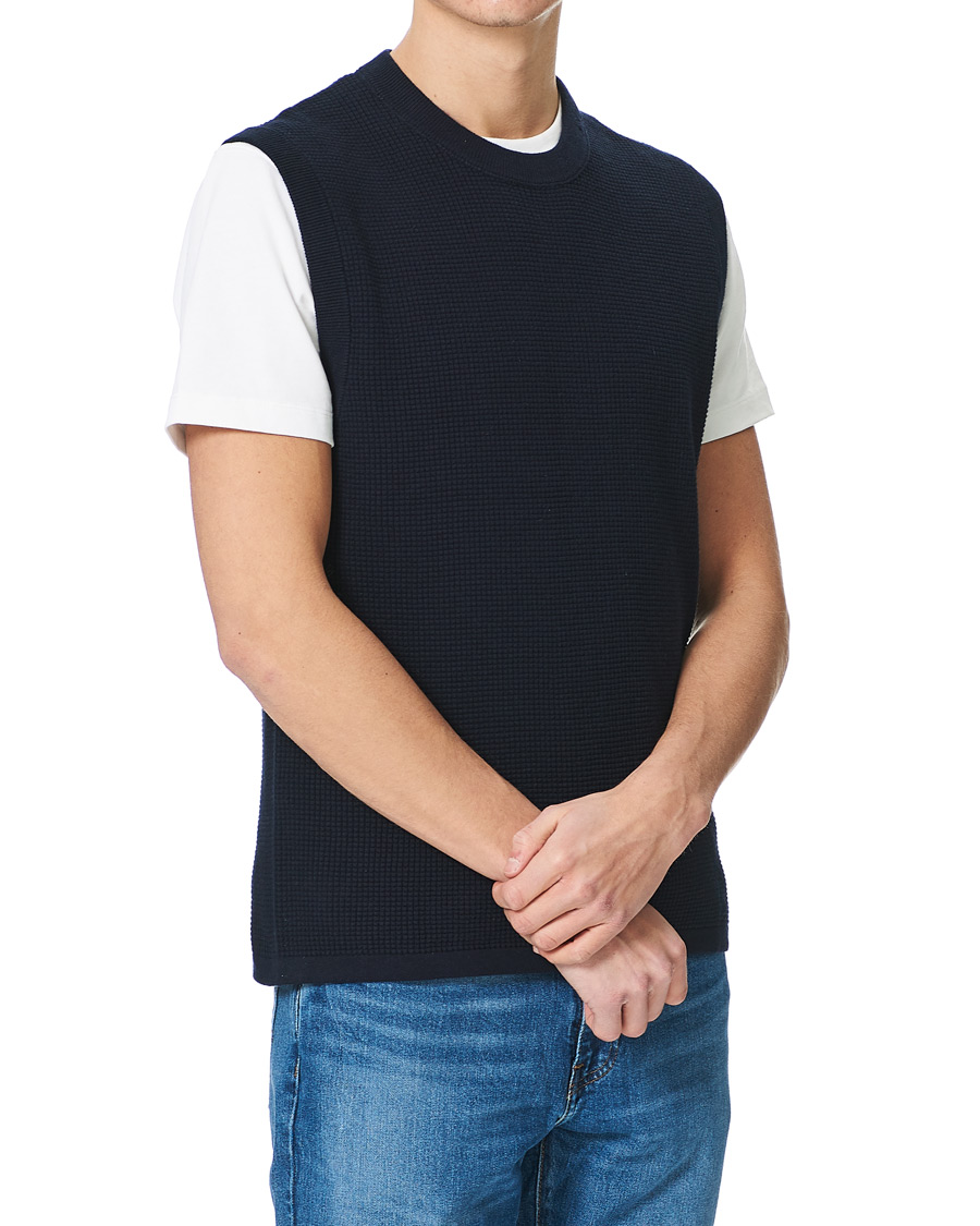 Herre | Trøjer | Filippa K | Gerald Vest Navy