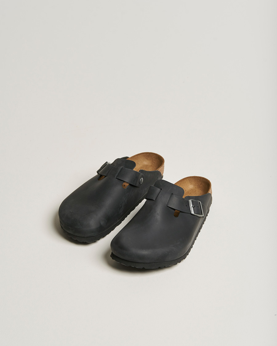 Herre | Afdelinger | BIRKENSTOCK | Boston Classic Footbed Black Oiled Leather