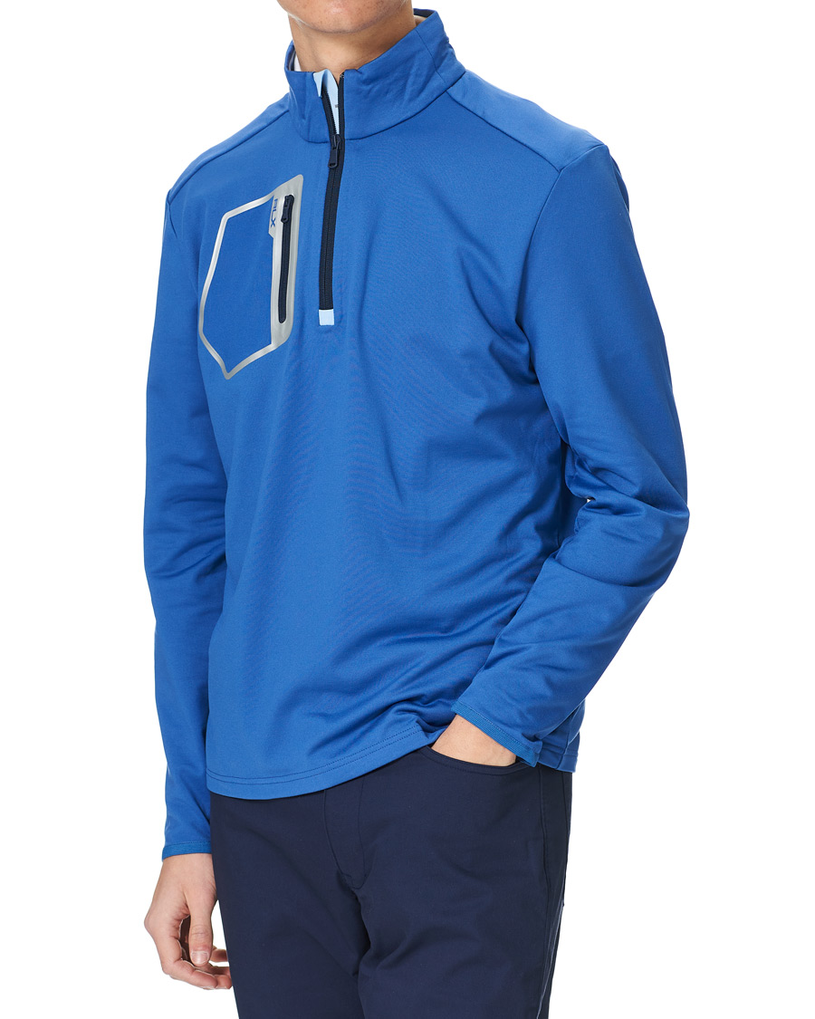 Herre | Trøjer | RLX Ralph Lauren | Luxury Jersey Half Zip Liberty Blue