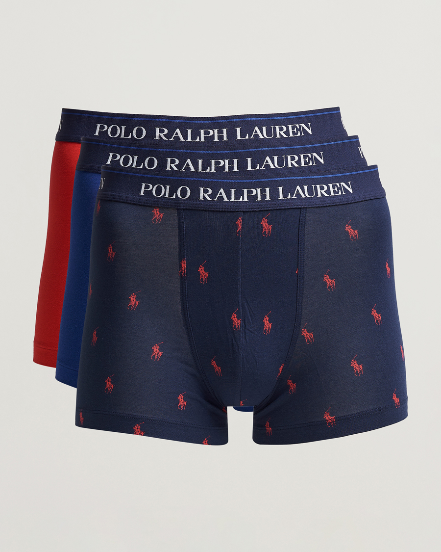 Herre | Undertøj | Polo Ralph Lauren | 3-Pack Trunk Blue/Navy/Red