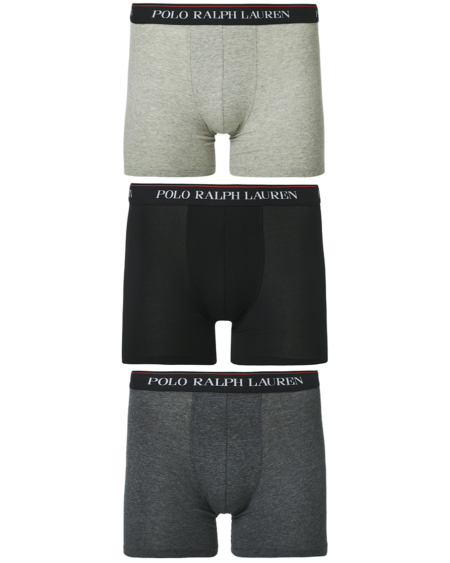 Herre | Undertøj | Polo Ralph Lauren | 3-Pack Boxer Brief Light Grey/Grey/Dark Grey