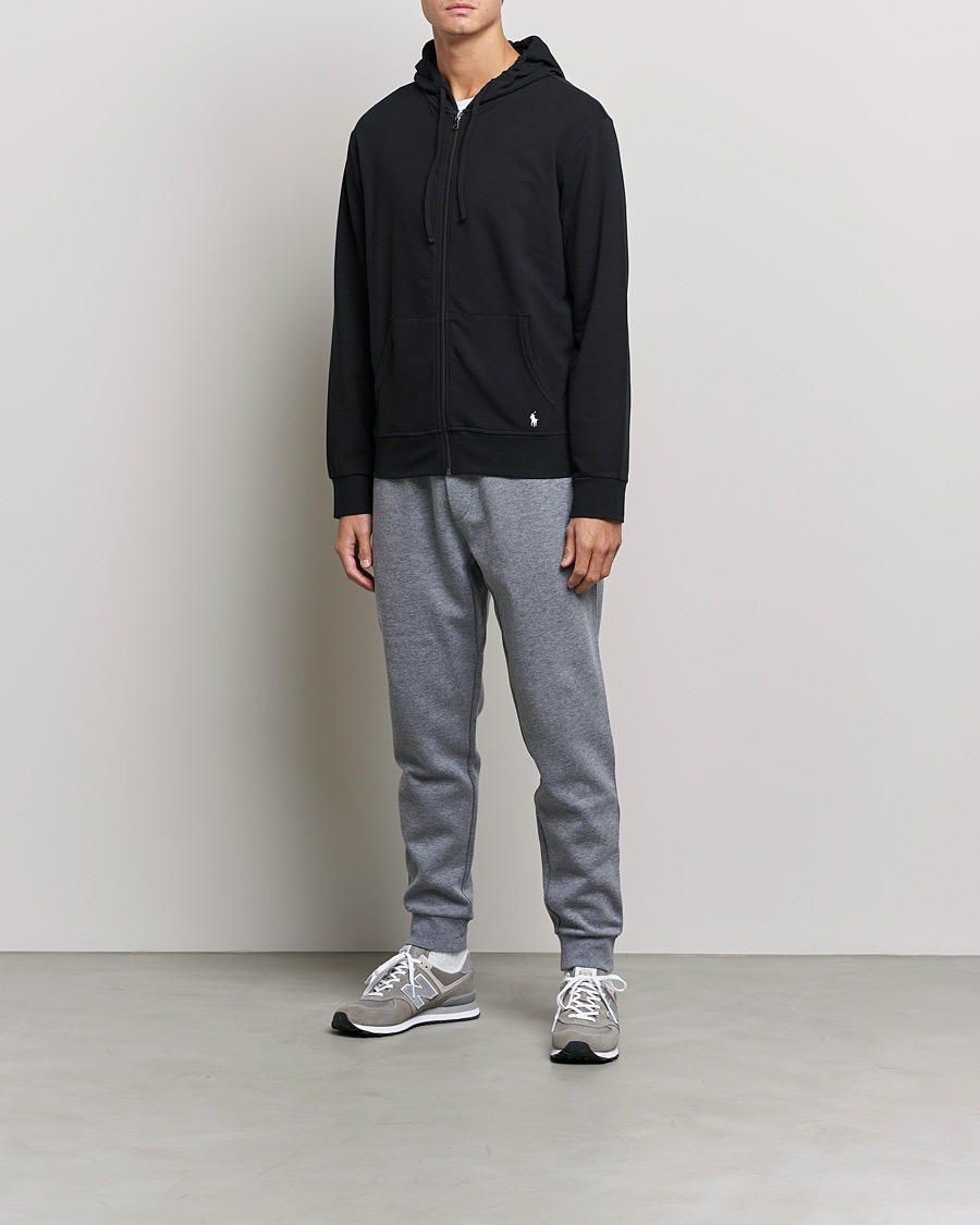 Herre | Trøjer | Polo Ralph Lauren | Cotton Jersey Long Sleeve Hoodie Black