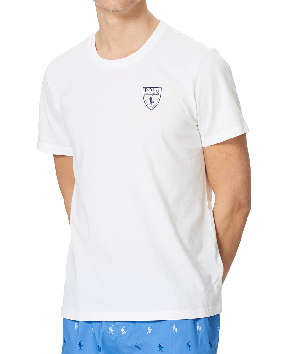 Herre | Pyjamas & Morgenkåber | Polo Ralph Lauren | Short Sleeve Pyjama Set White/Blue