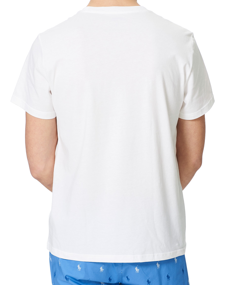 Herre | Pyjamas & Morgenkåber | Polo Ralph Lauren | Short Sleeve Pyjama Set White/Blue