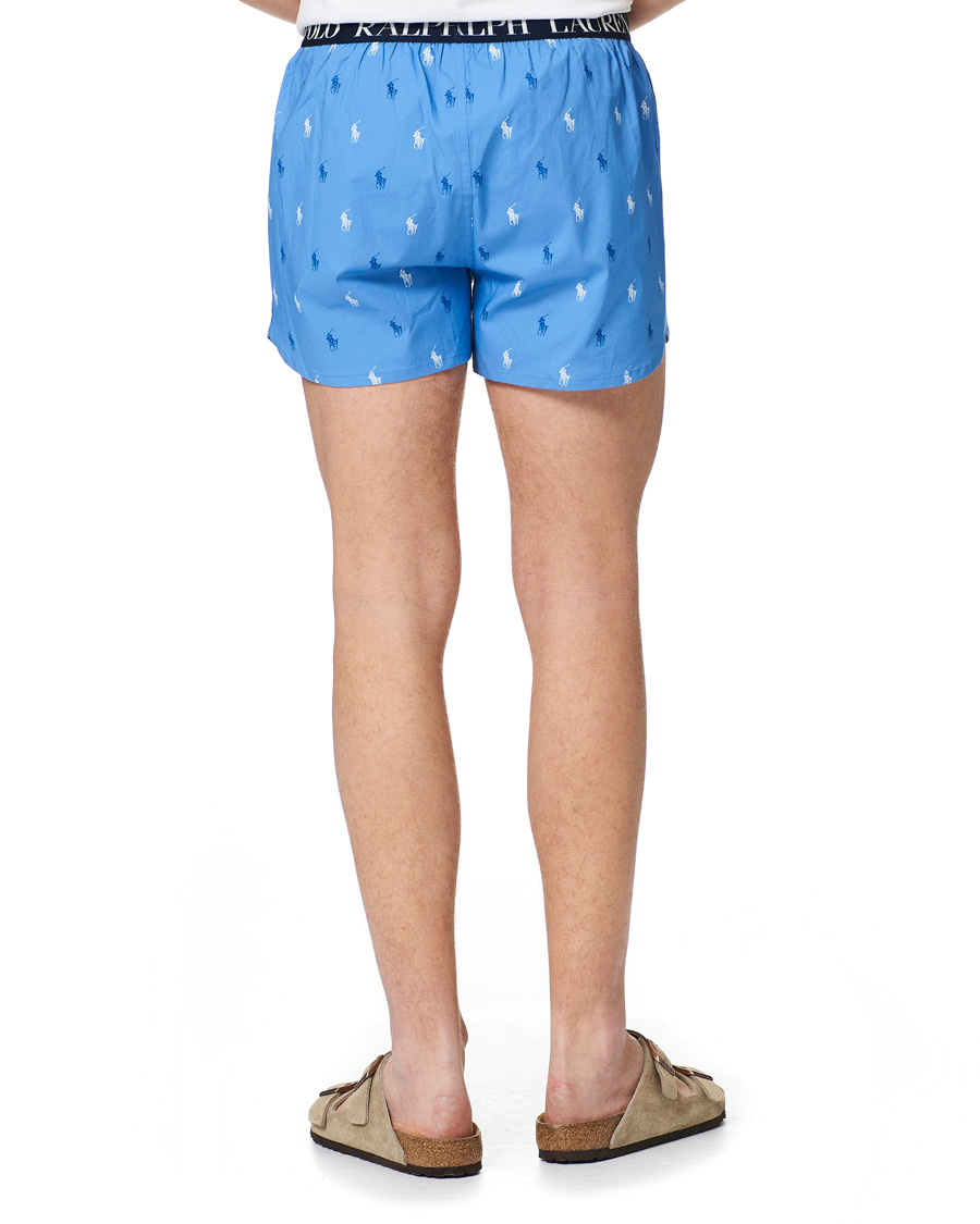 Herre | Pyjamas & Morgenkåber | Polo Ralph Lauren | Short Sleeve Pyjama Set White/Blue