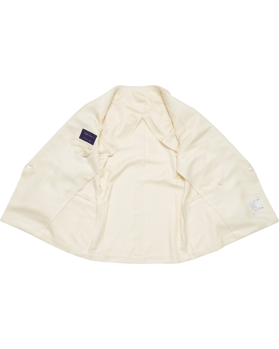 Herre | Blazere & jakker | Ralph Lauren Purple Label | Double Breasted Mulberry Silk Blazer Cream