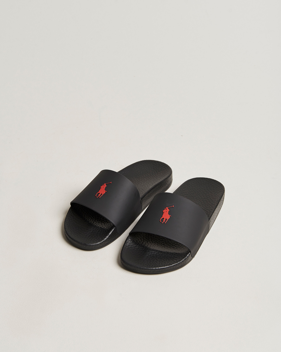 Herre | Sandaler & Hjemmesko | Polo Ralph Lauren | Logo Slides Black