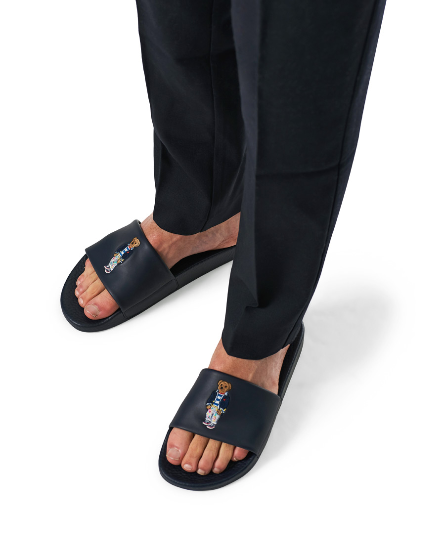 Herre | Polo Ralph Lauren Bear Slides Hunter Navy | Polo Ralph Lauren | Bear Slides Hunter Navy