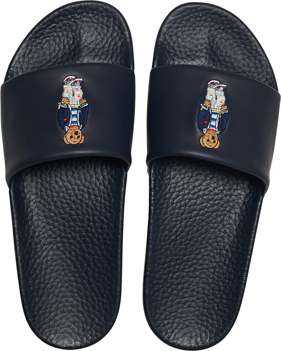 Herre | Polo Ralph Lauren Bear Slides Hunter Navy | Polo Ralph Lauren | Bear Slides Hunter Navy
