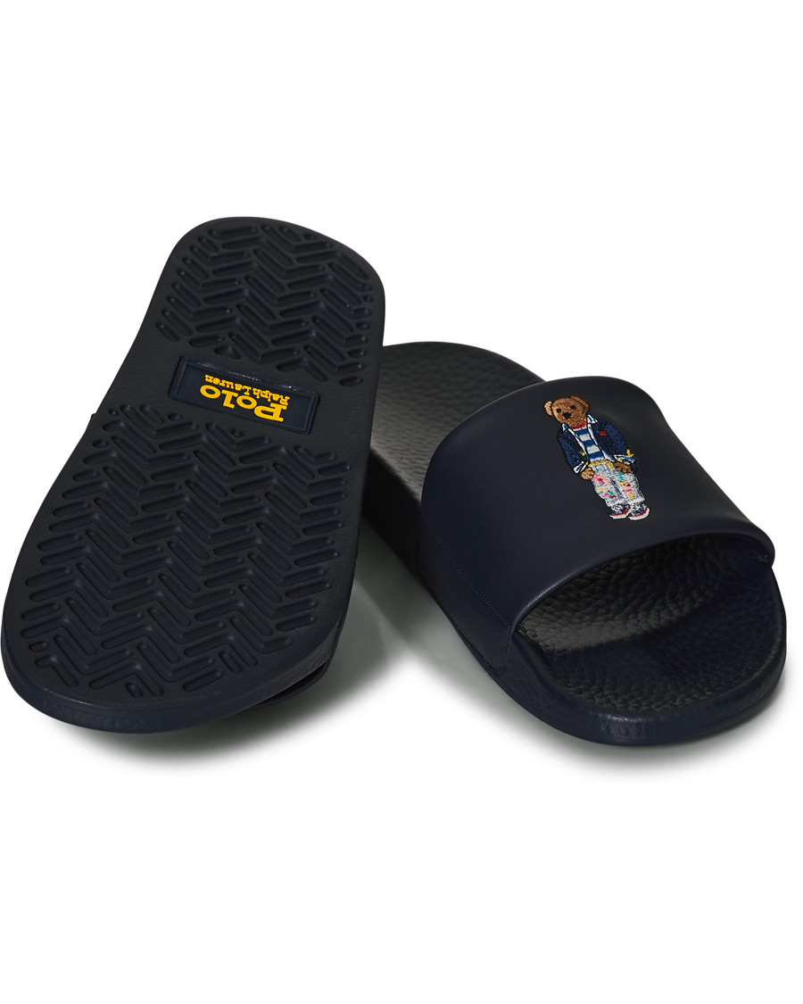 Herre | Polo Ralph Lauren Bear Slides Hunter Navy | Polo Ralph Lauren | Bear Slides Hunter Navy
