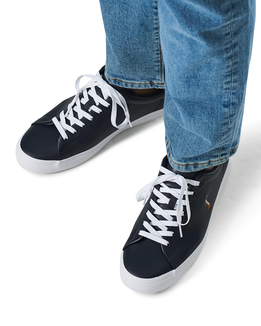 Herre | Polo Ralph Lauren Longwood Leather Sneaker Hunter Navy | Polo Ralph Lauren | Longwood Leather Sneaker Hunter Navy