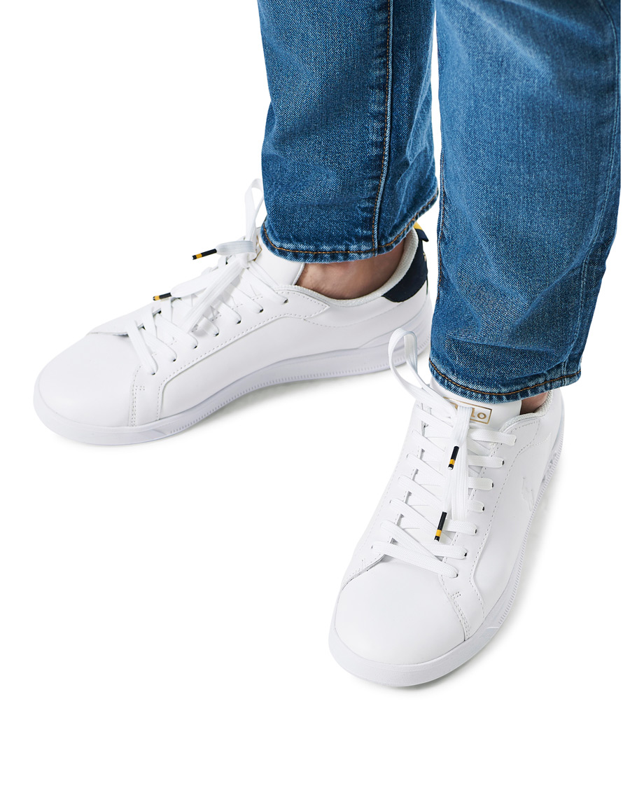 Herre | Polo Ralph Lauren Heritage Court II Sneaker White/Navy | Polo Ralph Lauren | Heritage Court II Sneaker White/Navy
