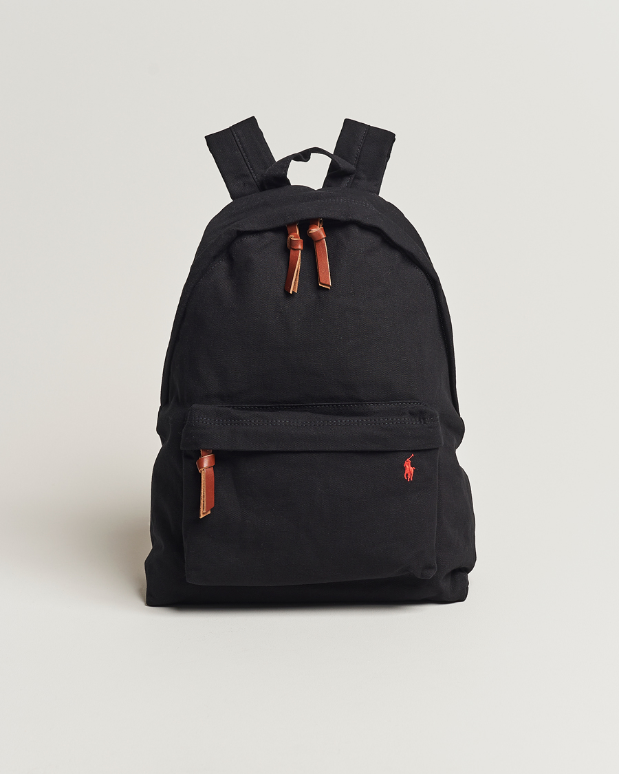 Herre | Polo Ralph Lauren Canvas Backpack Black | Polo Ralph Lauren | Canvas Backpack Black