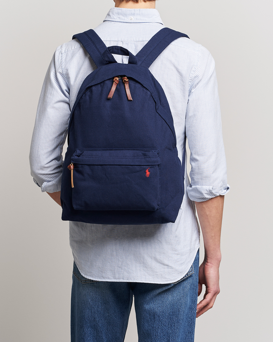 Herre | Polo Ralph Lauren Canvas Backpack Newport Navy | Polo Ralph Lauren | Canvas Backpack Newport Navy