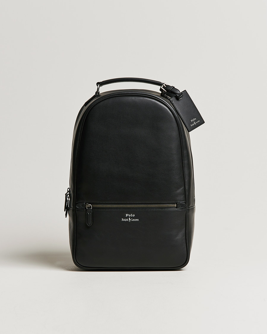 Herre |  | Polo Ralph Lauren | Leather Backpack Black
