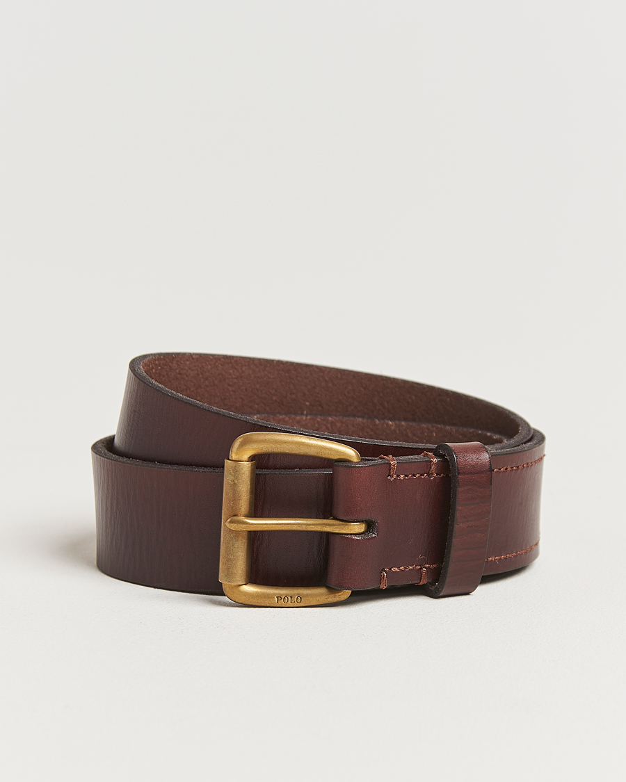 Herre | Tilbehør | Polo Ralph Lauren | Leather Belt Brown