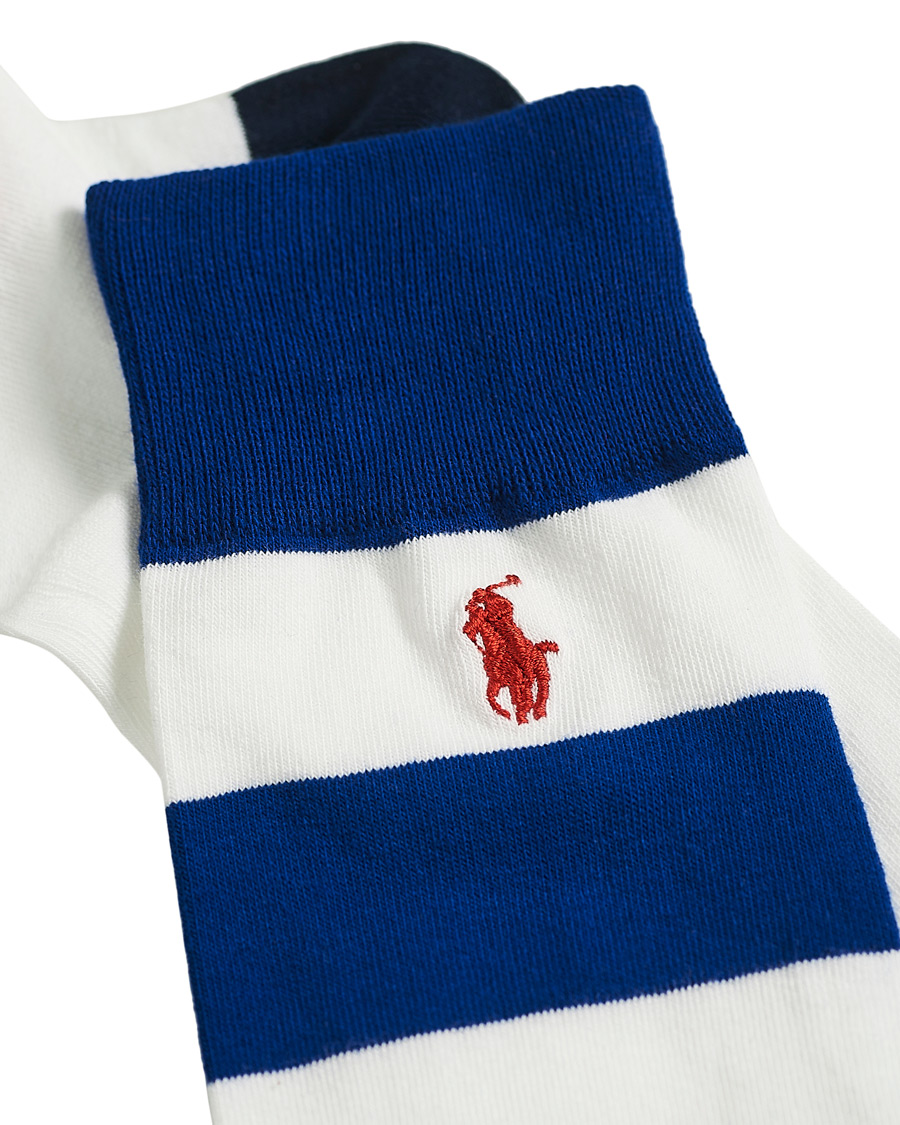Herre | Undertøj | Polo Ralph Lauren | 2-Pack Bear Socks White/Blue