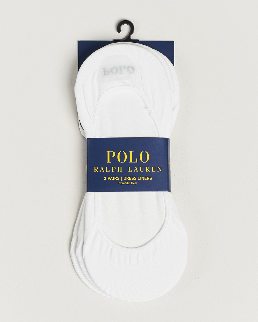 Herre | Undertøj | Polo Ralph Lauren | 3-Pack No Show Socks White