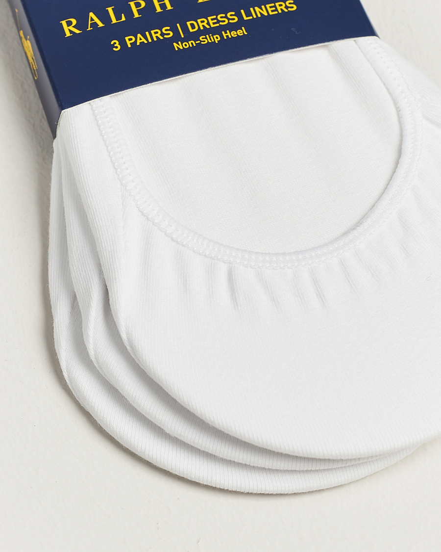 Herre | Undertøj | Polo Ralph Lauren | 3-Pack No Show Socks White