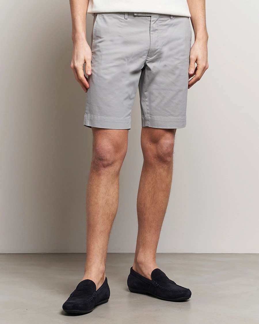 Herre | Nyheder | Polo Ralph Lauren | Tailored Slim Fit Shorts Soft Grey