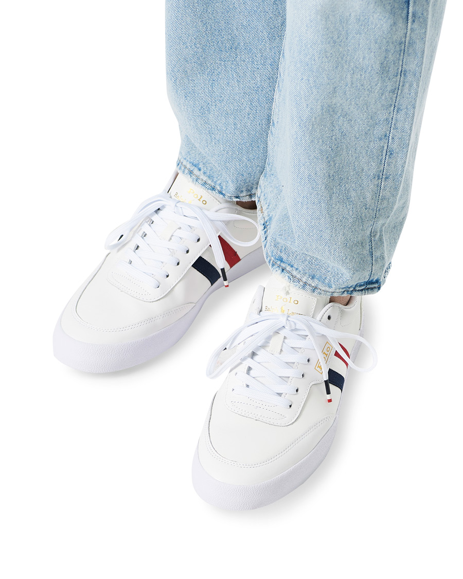 Herre | Polo Ralph Lauren Court VLC Leather Sneaker White | Polo Ralph Lauren | Court VLC Leather Sneaker White