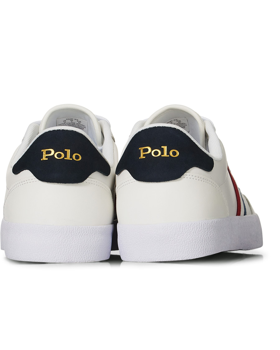 Herre | Polo Ralph Lauren Court VLC Leather Sneaker White | Polo Ralph Lauren | Court VLC Leather Sneaker White