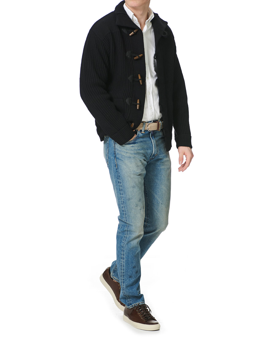 Herre | Trøjer | RRL | Toggle Coat Cardigan Black