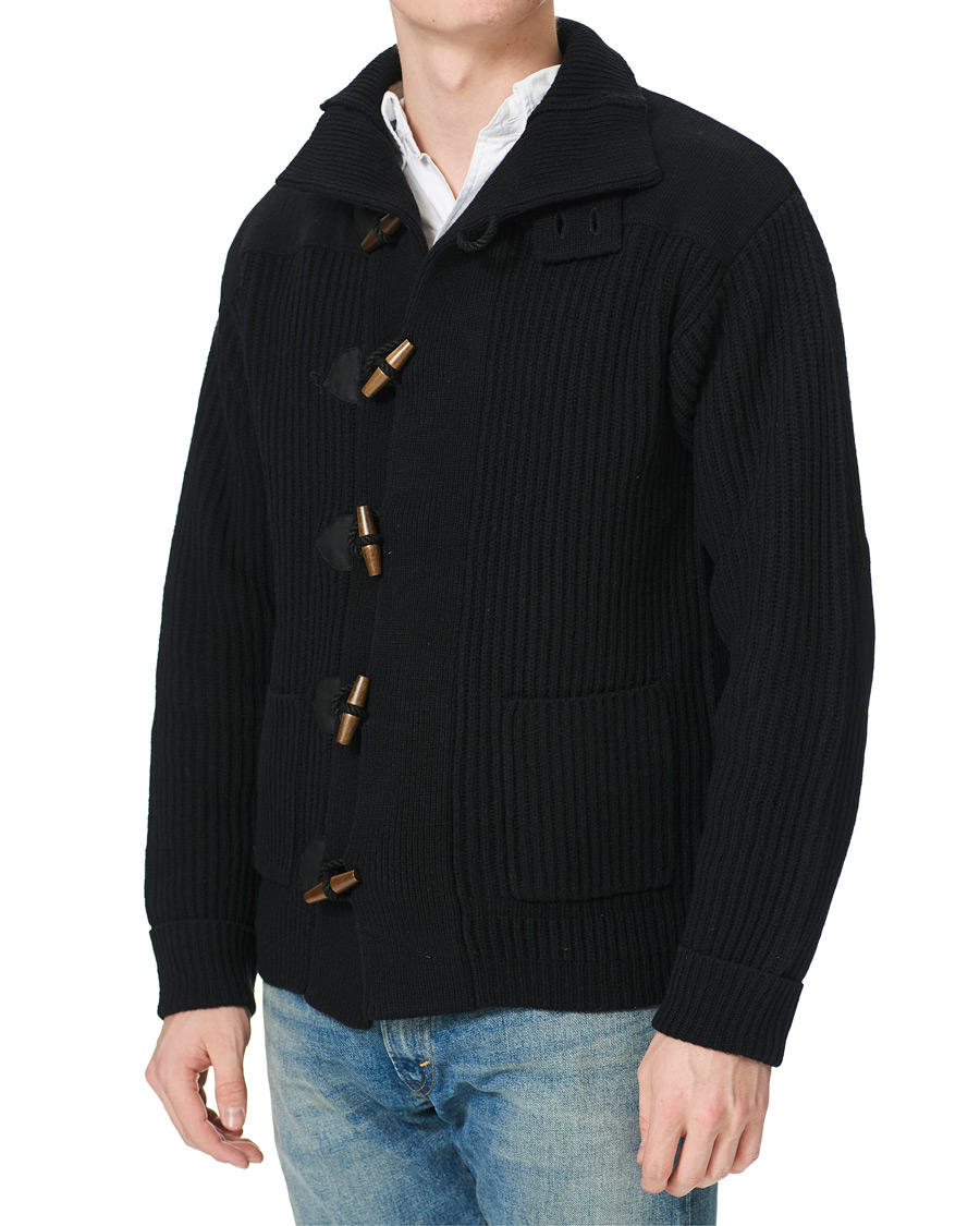 Herre | Trøjer | RRL | Toggle Coat Cardigan Black