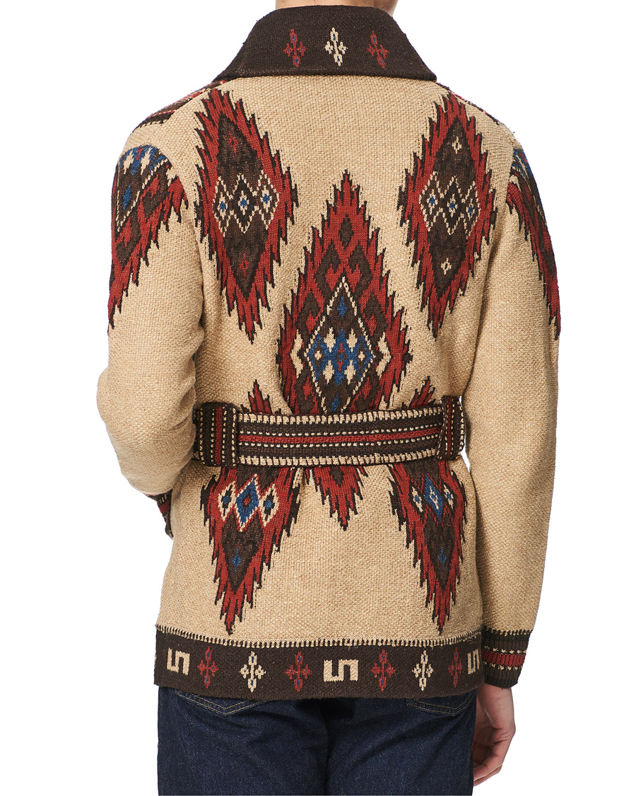 Herre | Trøjer | RRL | Ranch Shawl Cardigan Tan/Brown