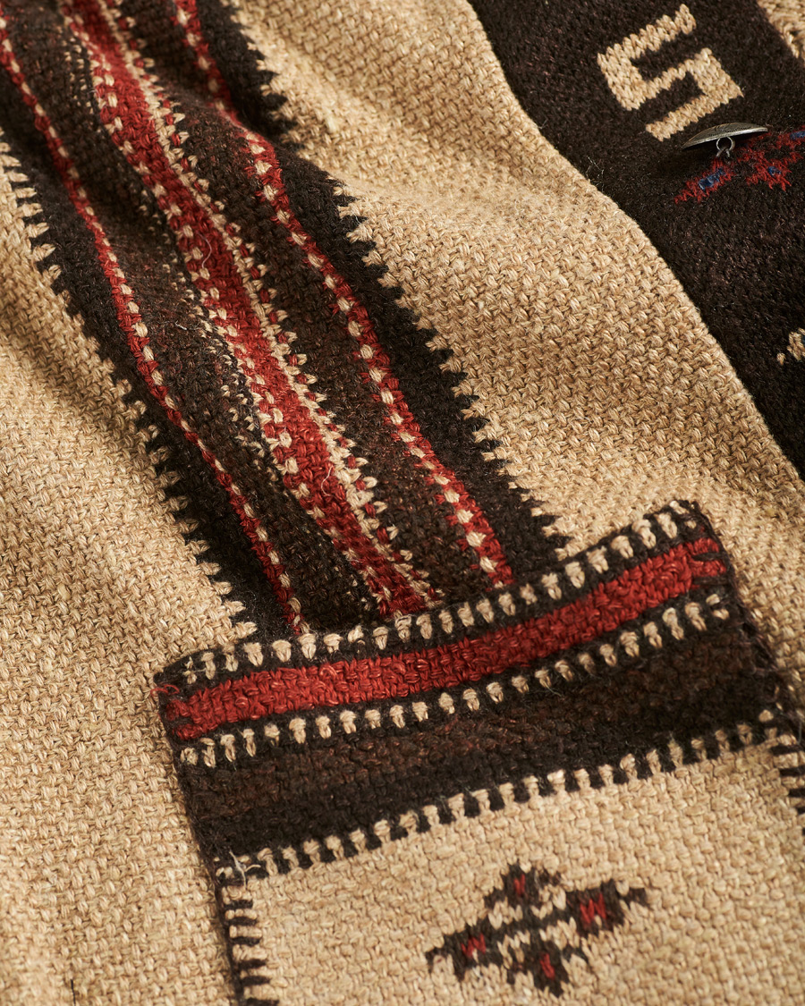 Herre | Trøjer | RRL | Ranch Shawl Cardigan Tan/Brown