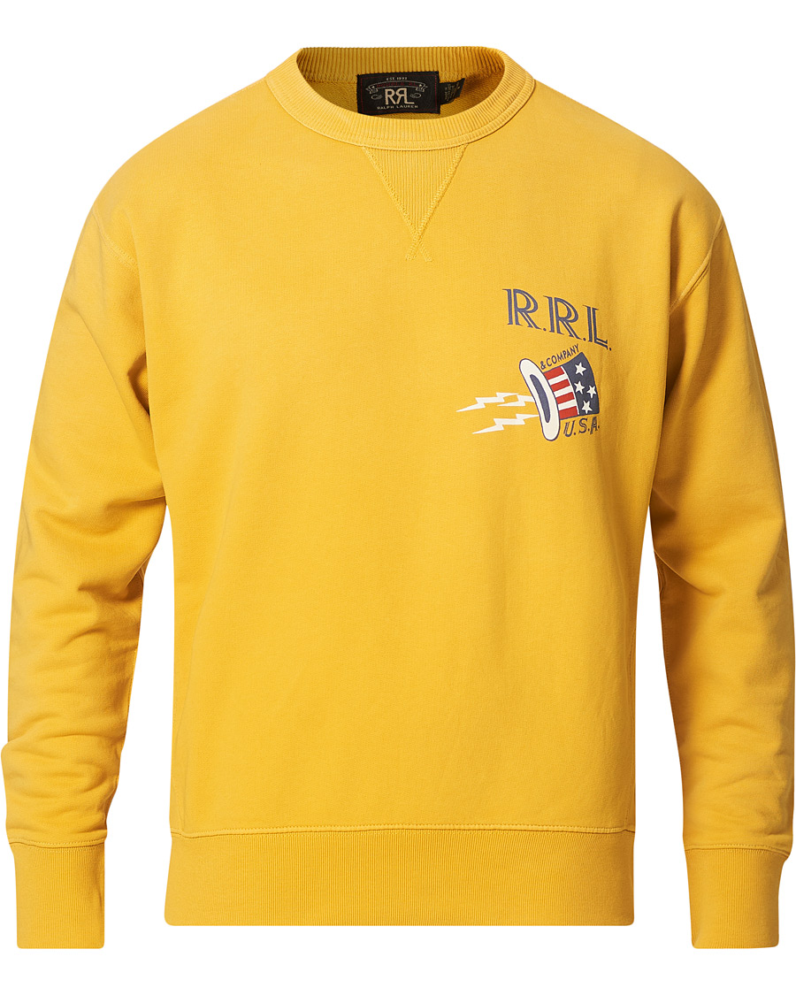 Herre | Trøjer | RRL | Graphic Logo Sweatshirt Yellow
