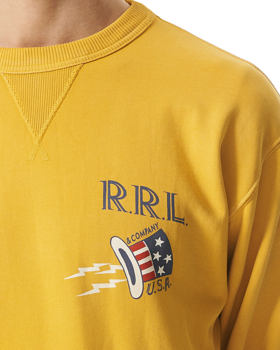 Herre | Trøjer | RRL | Graphic Logo Sweatshirt Yellow
