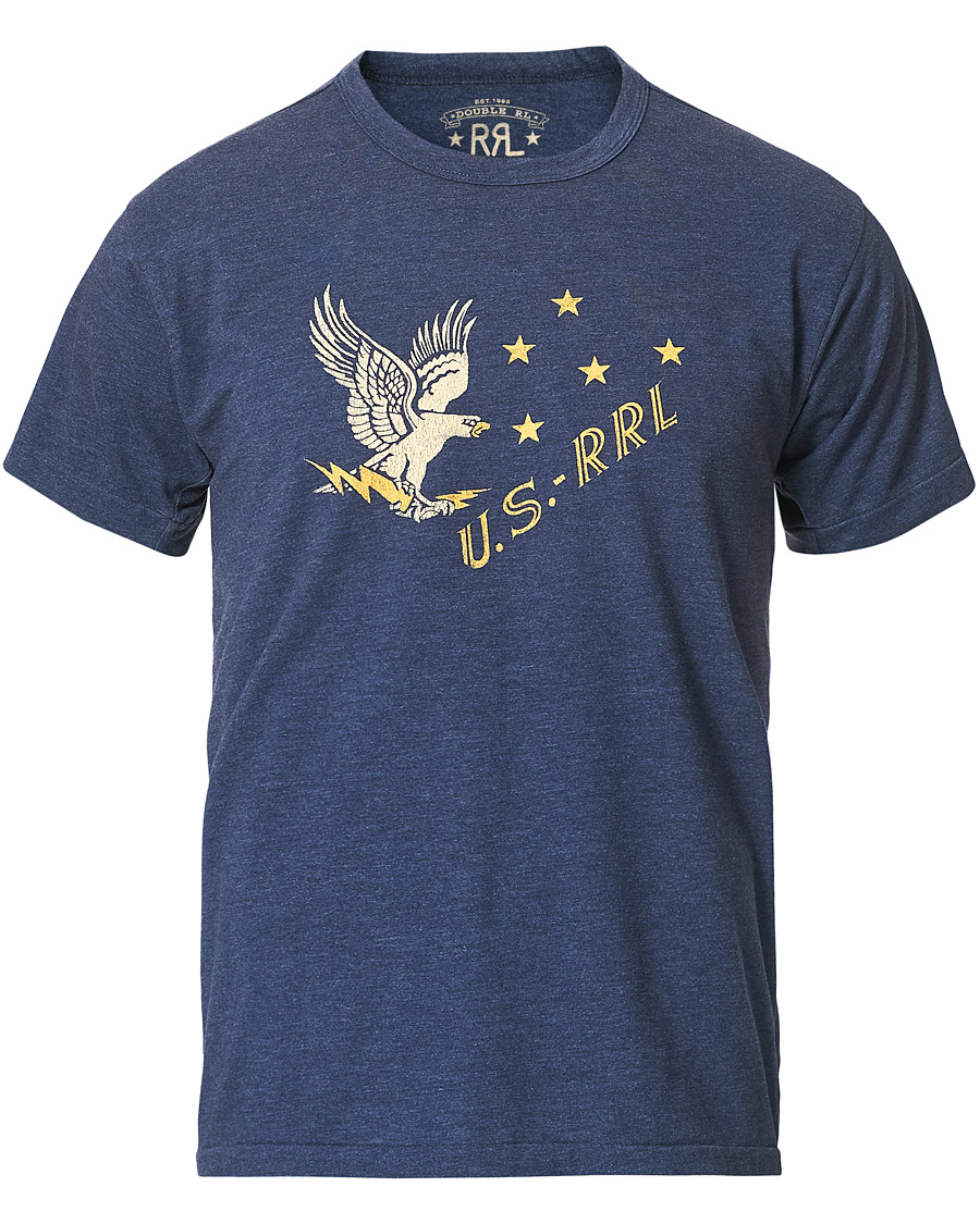 Herre | T-Shirts | RRL | Graphic Tee Dark Blue
