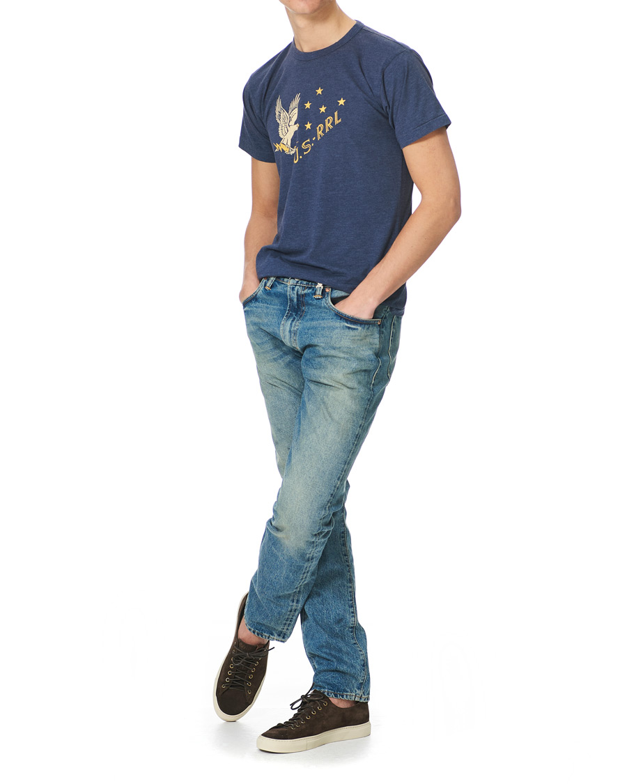 Herre | T-Shirts | RRL | Graphic Tee Dark Blue