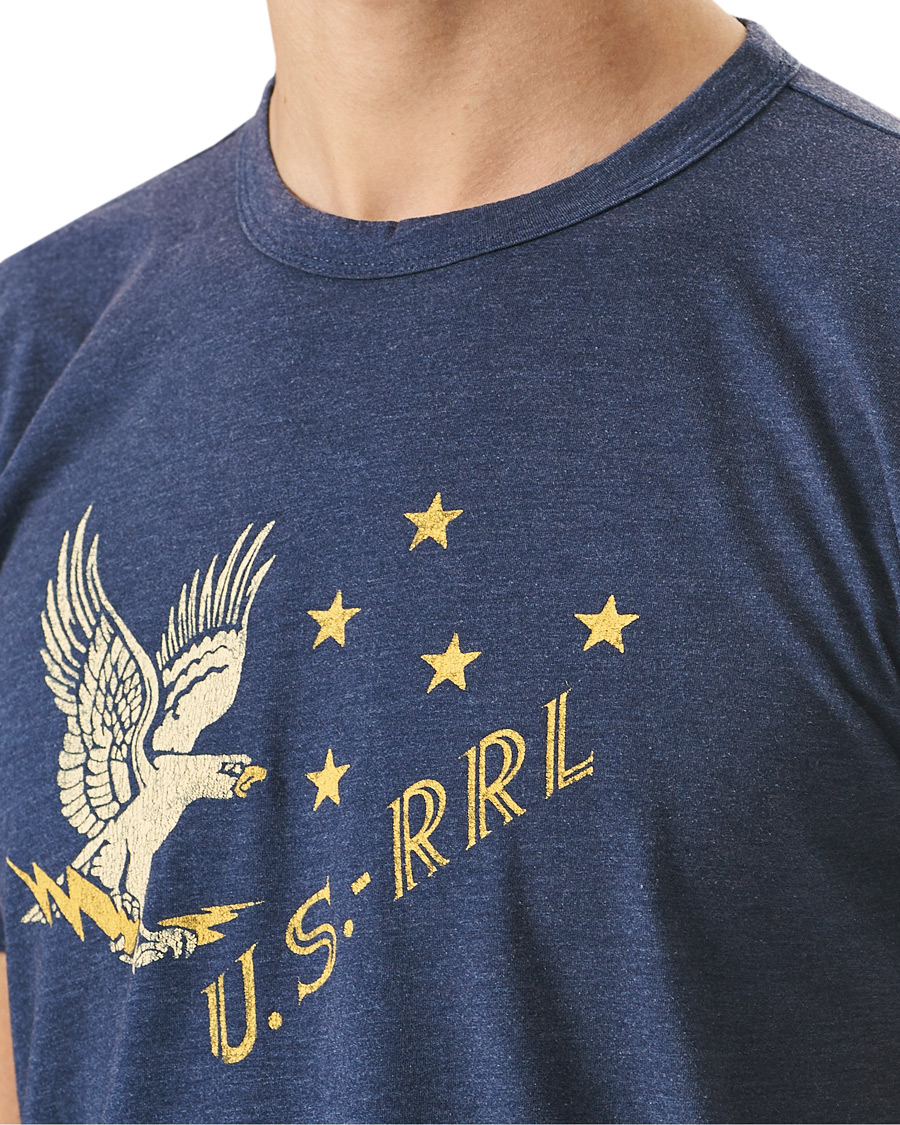 Herre | T-Shirts | RRL | Graphic Tee Dark Blue
