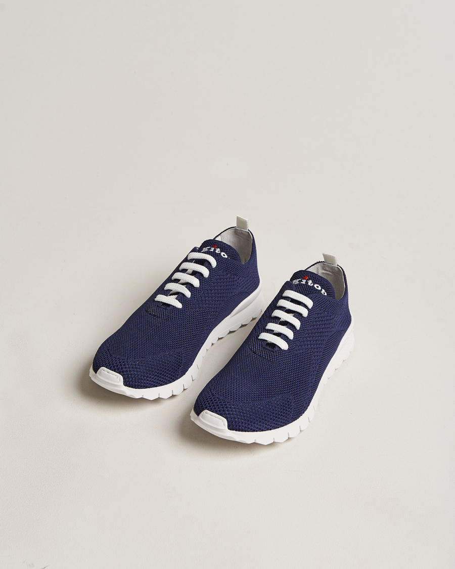 Herre | Kiton | Kiton | Mesh Running Sneakers Navy
