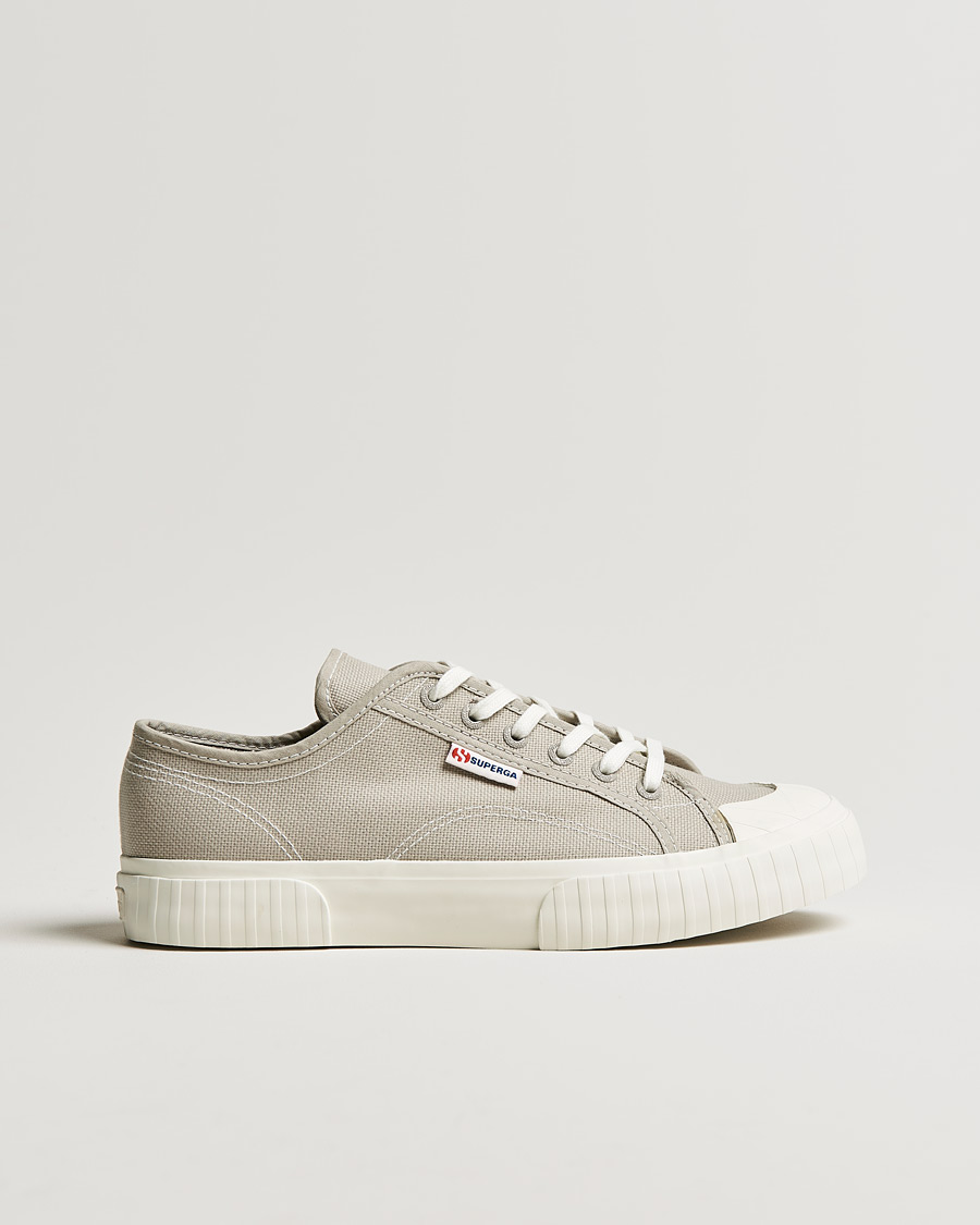 Herre | Superga Canvas Stripe Sole Sneaker Grey | Superga | Canvas Stripe Sole Sneaker Grey