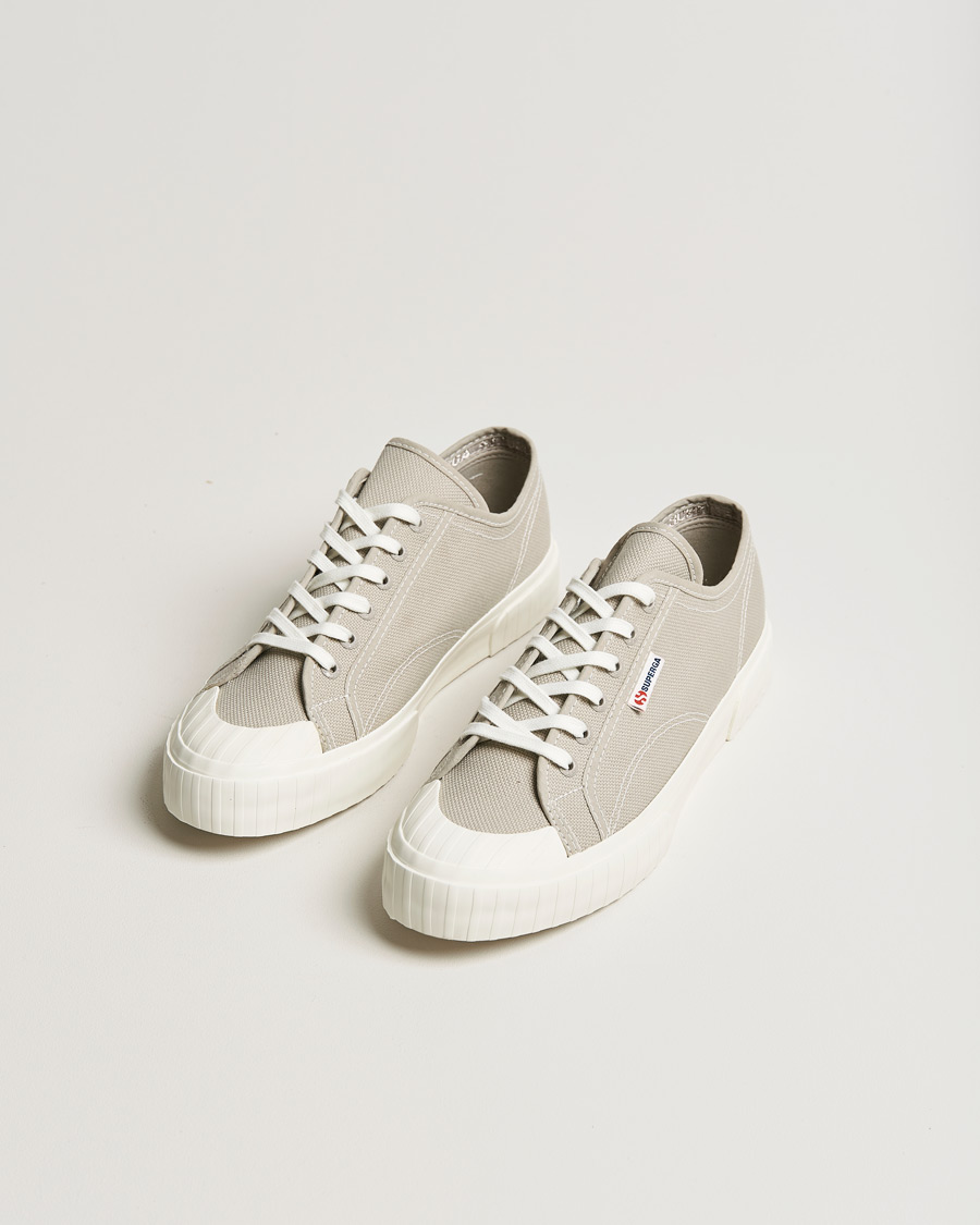 Herre | Superga Canvas Stripe Sole Sneaker Grey | Superga | Canvas Stripe Sole Sneaker Grey