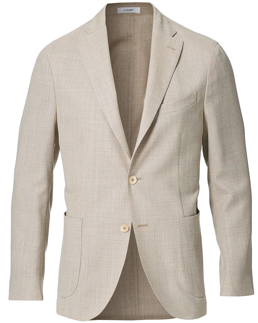 Herre | Blazere & jakker | Boglioli | K Jacket Wool Hopsack Blazer Beige