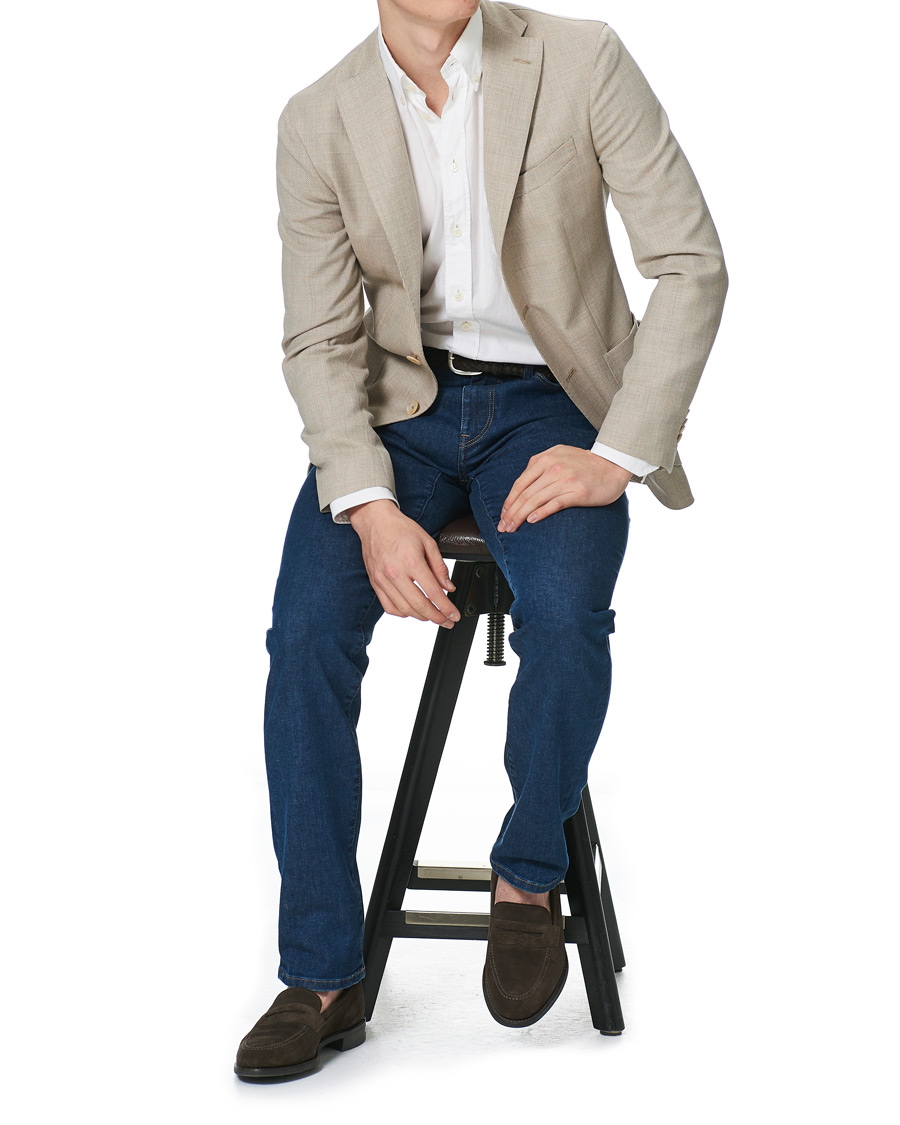 Herre | Blazere & jakker | Boglioli | K Jacket Wool Hopsack Blazer Beige