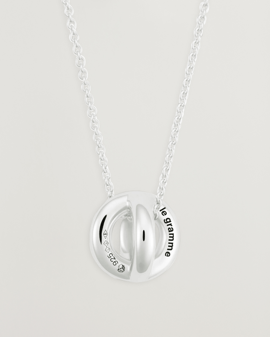 Herre | LE GRAMME Entrelacs Pendant Necklace Sterling Silver 3g | LE GRAMME | Entrelacs Pendant Necklace Sterling Silver 3g