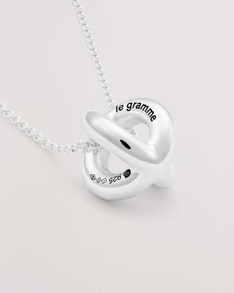 Herre | LE GRAMME Entrelacs Pendant Necklace Sterling Silver 3g | LE GRAMME | Entrelacs Pendant Necklace Sterling Silver 3g