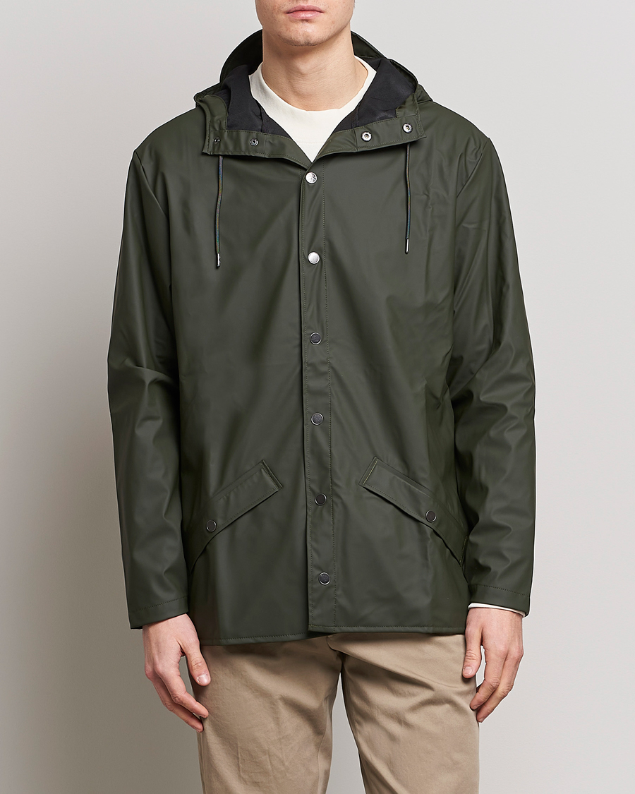 Herre | Gå regnen i møde med stil | RAINS | Jacket Green